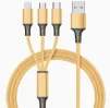 USB кабель зарядки 3в1 Type C iPhone Lightning Microusb 2.4 А - 3