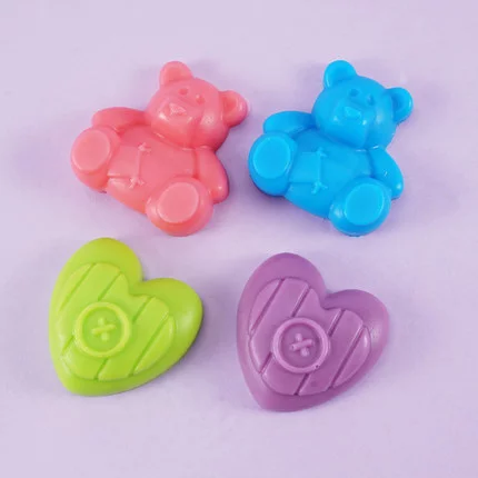 Силиконовая форма "медведь и сердце 4"